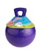 Jolly Pets Tug-n-Toss Heavy Duty Dog Toy Ball with Handle, 6 Inches/Medium, Purple