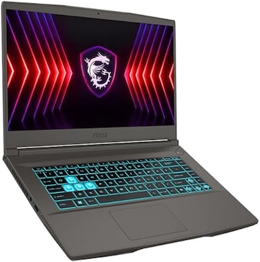 MSI Thin 15 B12VE Gaming Laptop Intel Core i5-12450H 8GB RAM 512GB SSD 4GB NVIDIA GeForce RTX 2050 15.6"FHD IPS 144Hz Display Windows 11 Home Cosmos Gray English Keyboard-9S7-16R831-1415-International