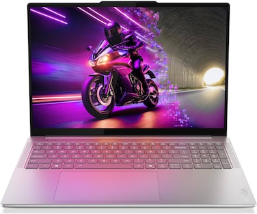Lenovo Yoga Pro 9 16IAH10 Aura Edition Laptop, 16" 3.2K OLED Display, Intel Core Ultra 9 285H, 32GB RAM, 1TB SSD, GeForce RTX 5060 8GB GPU, English Backlit K/B, Win 11, Luna Grey   83L00000US