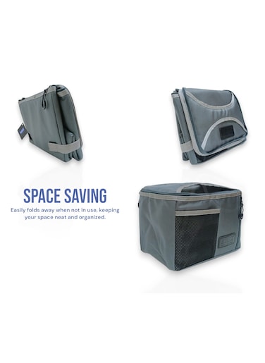 Insulated Lunch Bag &ndash; Reusable Food Carrier with Leakproof Lining &amp; Thermal Insulation &ndash; Durable, Lightweight &amp; Portable for Work, School &amp; Travel &ndash; Foldable after Use Medium Size