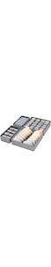 YumLock 4PC Fabric Drawer Organizer Set, 45-Cell Foldable Closet Divider for Clothing, Underwear, Socks, Bras, Ties - Wardrobe Storage Solution
