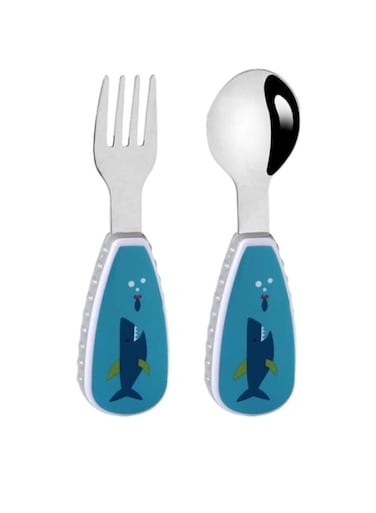 Kiddo Whale Kid's Spoon &amp; Fork Cutlery Set with Case