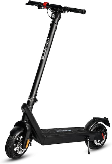 كروني سكوتر كهربائي اكس 9 بلس بمحرك عالي الطاقة 500 واط، بطارية 15.6 امبير في الساعة، سرعة 45-60 كم/ساعة، نطاق 35-65 كم، سعة تحميل 120 كجم، اطار من خليط الالومنيوم، اسود