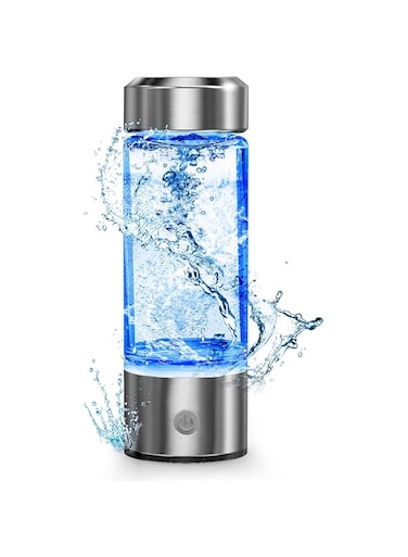 Fossduck Portable Hydrogen Water Generator with SPE and Pem Technology, Rechargeable Portable Glass Hydrogen Water Generator Bottle