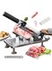 THE WHITE SHOP Manual Frozen Meat Slicer Upgraded Meat Cutter for Beef Mutton Roll Food Detachable Stainless Steel Blade, Adjustable Thickness Slicer, Suitable for Meat, Bread (Meat Cutter)