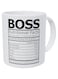 Wampumtuk Boss Nutritional Fatcs 11 Ounces Funny Coffee Mug