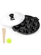 TOSAA Non-Stick 12 Cavity Appam Patra with Stainless Steel Lid, Back