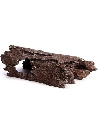 Tazweeq Reptile Hideout, Extra Large Hollow Logs for Aquariums or Fish Tanks, Fish Tank Accessories, Naturally Beautiful Habitat Platforms.