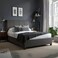 Cloud Nine Upholstered Queen Size Bed (160 X 200 CM) Black Color