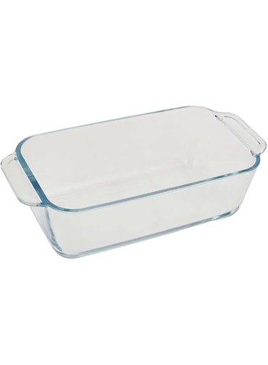 HOME MAKER AHM 1.5L RECTANGULAR LOAF DISH - - OVEN GLASS