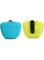 FDTY 2Pcs Dog Treat Pouch, Silicone Dog Training Bag Portable Dog Treat Bags with Magnetic, Closing and Waist Clip, Blue and Green