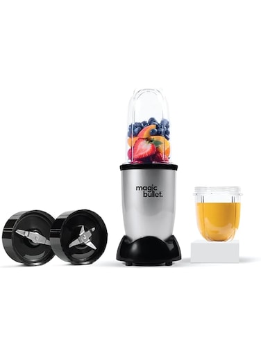 Magic Bullet, Multi-Function High-Speed Blender ,Black/Silver,4 Piece Set, MB4-0612