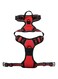 Adventure Dog Harness, Easy On and Off with Front and Back Leash Attachment Points &amp; Control Handle - No Pull Training, Size Adjustable and No Choke (Red, M)