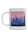 Sheikh Zayed Mosque Printed Ceramic Coffee Mug White/Pink/Blue 350ml