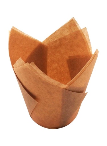 Oil-Proof Muffin Holders Brown 50x(5x8)cm