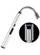 Rechargeable Multifunctional Electric Lighter with Flexible Neck Silver