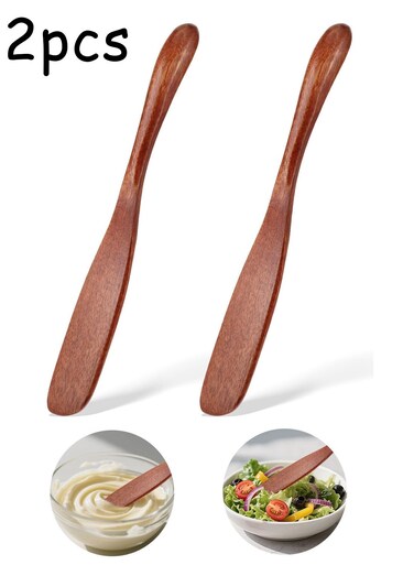 Pack 6.5 Inch Wooden Spurtle for Sourdough Starter, Wooden Spatula Dough Whisk Woodens Stir Spurtles Bread Stirring Stick for Kitchen, Gift for Sourdough Lovers