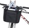 NALACAL Bicycle Basket Dog, Bicycle Handlebar Basket for Small Dog Cat, Folding Detachable Quick Release Easy Install, Multi-Purpose Bicycle Basket for Pet, Shopping, Commuting, Camping and Outdoor