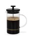 French Press Coffee and Tea Maker 1000mL, Heat Resistant Thickened Borosilicate Glass Stainless Steel Coffee and Tea Press, Hot and Cold Brew Coffee French Press, Embossed Glass Design