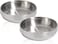 SYOSI 2 Pcs Food Grade 304 Stainless Steel Cat Bowls, Shallow and Wide Metal Cat Food and Water Feeder Set, Durable Pet Feeding Dishes for Cat, Kitten, Puppy, Whisker Stress Free, Dishwasher Safe