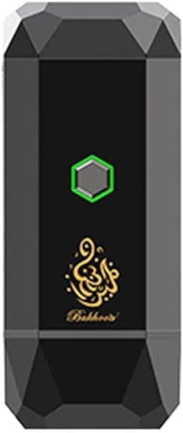 Crony Small B16 Portable Bukhoor Style USB Type-C Power Incense Burner Bakhoor Portable Rechargeable Electric Incense Burner, Black