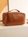PU Leather Cosmetic Pouch (Camel)
