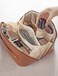 PU Leather Cosmetic Pouch (Camel)