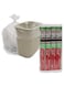 Home Smart Bin Trash Plastic Bags Pack of 4 Rolls Total 80 Bags 46 x 52cm (5 Gallons) Good for Room and Office