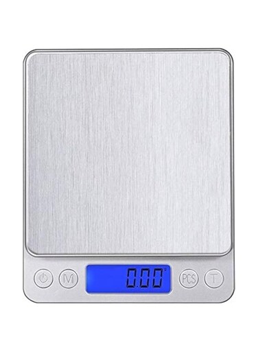 Disenkelubo Digital Kitchen Scale, 500g 0.001oz/ 0.01g Pocket Cooking Scale, Mini Food Scale, Pro Electronic Jewelry Scale with Back-Lit LCD Display, Tare &amp; PCS Functions, Stainless Steel