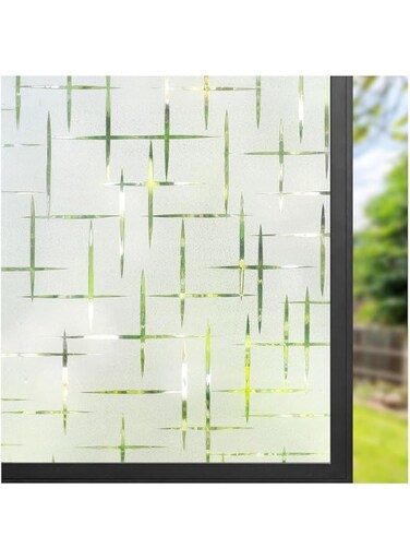 Window Privacy Film, Frosted Glass Film for Windows &amp; Doors, Self Decorative Privacy Cling Window Stickers for Home Office Bathroom 23.6" x 78.7"Inches