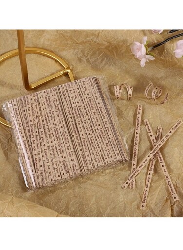 Pcs Kraft paper Twist Ties, Brown Foil Bread Bag Seals Twist Ties, 10cm Reusable wire Twist Ties for Bread, Lollipop, Coffee Bags, Airtight Snack Closure. Perfect for Gift Bags, Party Favors, Wrapping Bags, Cellophane Treat Bags, Bread &amp; Candy Bags, Craft Project Sealing