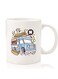 Premium Quality Two Sided Printed Coffee Mug Tea Cup For Home Office, Kids Men Women Hot dog bus