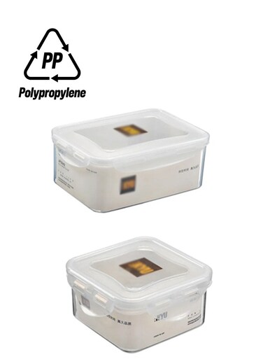 2-Piece BPA Free Food Storage Containers For Kitchen Organization