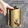 304 Stainless Steel Bathroom Soap Dispenser Simple Hotel Home Wall Mounted Manual Shower Fluid Bottle - 1000ml Black