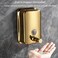 304 Stainless Steel Bathroom Soap Dispenser Simple Hotel Home Wall Mounted Manual Shower Fluid Bottle - 1000ml Black