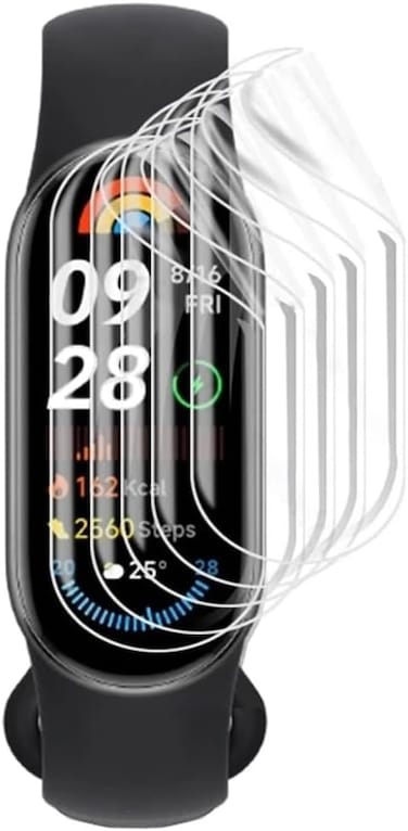 Hydrogel Screen Protector for Xiaomi Mi Smart Band 9 1.6 Inch Flexible HD Clear Screen Protector TPU [Touch Sensitive] [Bubble-Free] Easy Installation Kit Pack of 2