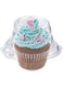 Stock Your Home Individual Plastic Cupcake Containers Disposable with Connected Airtight Dome Lid (50 Count) Clear Single Cupcake Container, BPA Free