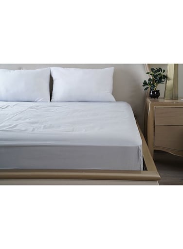 Home Indulgence Fitted Sheet 180x200+33cm-Grey Dawn