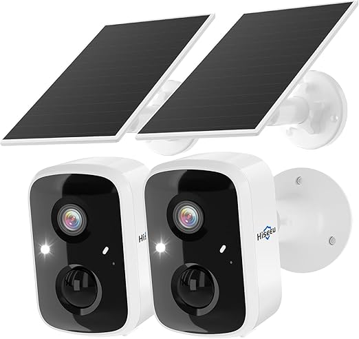 هايسيو Hiseeu Solar Security Camera Outdoor 2 Pack