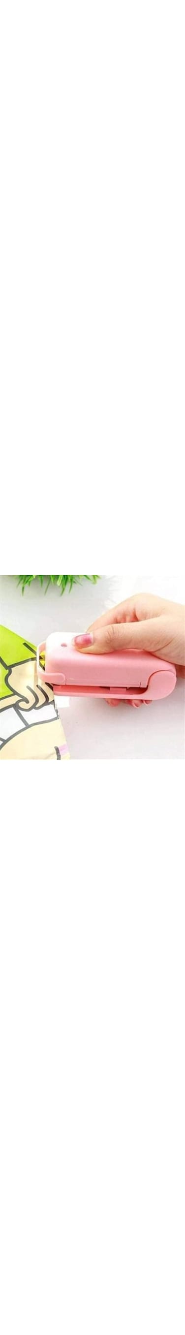 KASTWAVE Compact Mini Plastic Bag Sealer - Handheld Food Sealer for Easy Packaging (Pink, 1 PCS)
