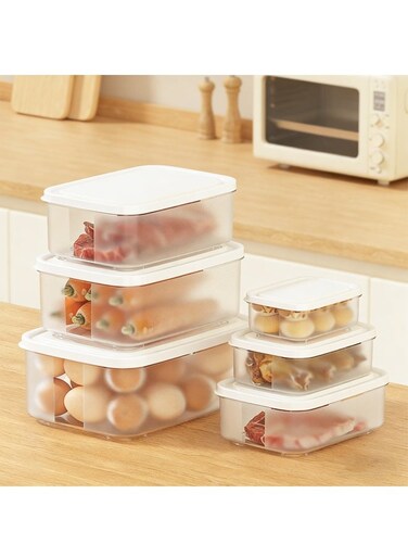 6 Pcs Airtight Food Storage Containers, Plastic Snack Food Containers with Lids, Air Tight Cereal Container Set, Small Pantry Containers for Spices, Candy, Coffee &iuml;&frac14;&OElig;Clear Plastic BPA-Free, Keeps Food Fresh &amp; Dry