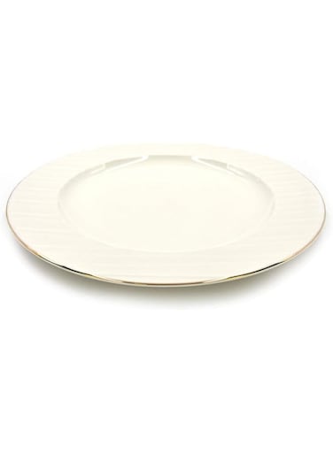 Qualitier round platter 34 cm gold/white