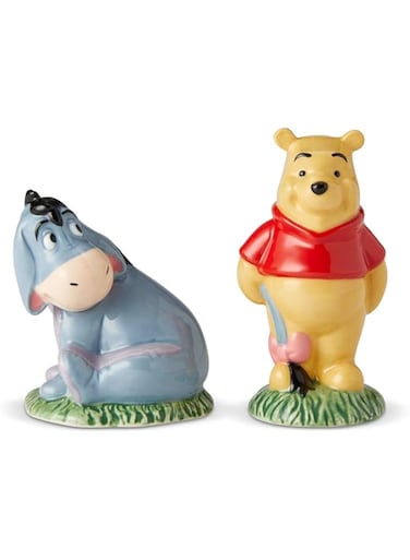 Enesco 6002272 Disney Ceramics Winnie the Pooh and Eeyore Salt and Pepper Shakers, Stoneware, Multicolor