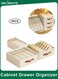 3-Pack Underwear Sock Bra Drawer Organizer Set, Multi-Size Compartment Closet &amp; Wardrobe Storage Boxes, Fabric Cabinet Divider for Clothes, Socks and Ties (3 Different Sizes)