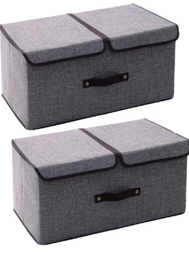 2 Pack Foldable Storage Box Storage Bags, Clothes Storage Bins Foldable Closet Organizers Storage Containers 50*30*25cm