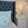 Chelsea Tufted Upholstered Large Twin Size Bed (140 X 190 CM) Grey Color