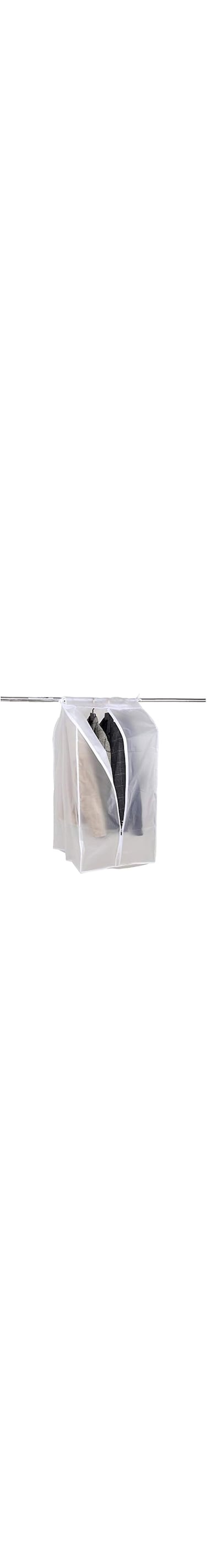 Frosted Clothes Cover Bag, Washable Hang Clothes Dust Cover Garment Bag(50x58x100cm)