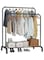 Clothes Organizer And Holder Metal Stand Black