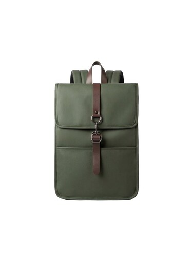 حقيبة ظهر موبكوس خضراء 813T مقاومة للماء ومضادة للسرقة، حقيبة ظهر للكمبيوتر المحمول مزودة بمنفذ شحن USB - حقيبة سفر فاخرة من قماش أكسفورد للرجال والنساء، حقيبة أنيقة رفيعة للمدرسة والعمل