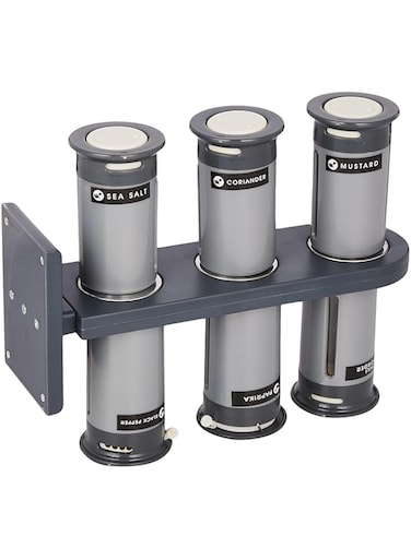 Magnetic Spice Stand with 6 Canisters